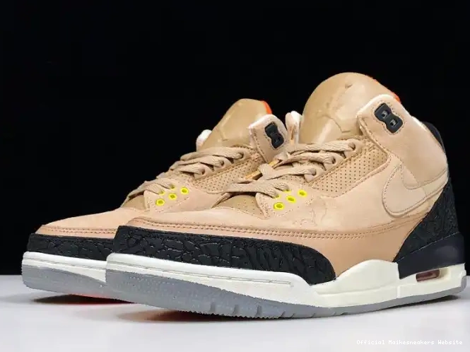 Official Maikesneakers JTH Air AV6683-200 Beige Jordan 3 Bio 0505